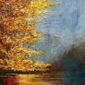 River Landscape autumn detail texture